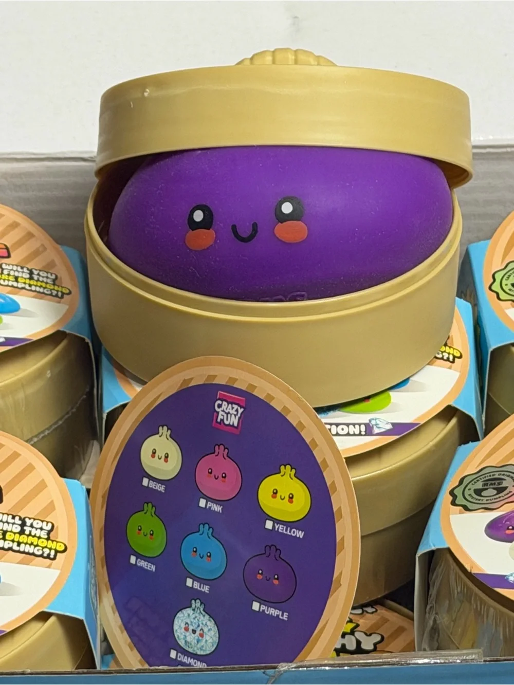 Crazy Fun Mystery Squishy Dumpling,(Diamond Edition) blind box. NWT